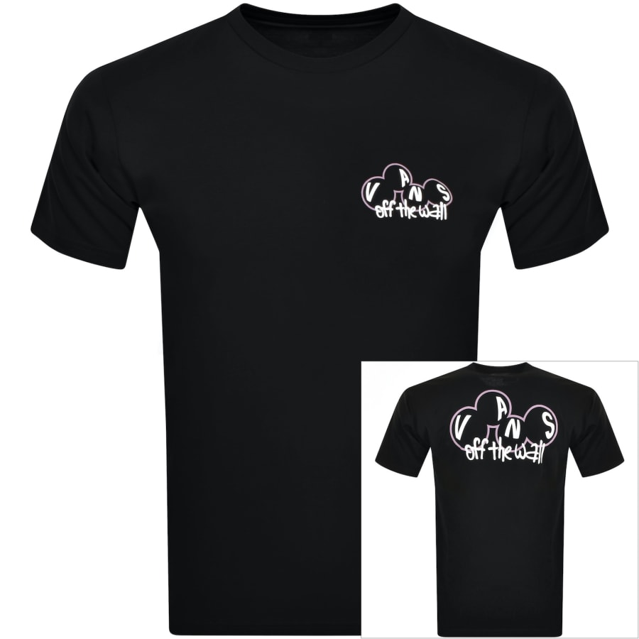 Pink and black vans shirt discount